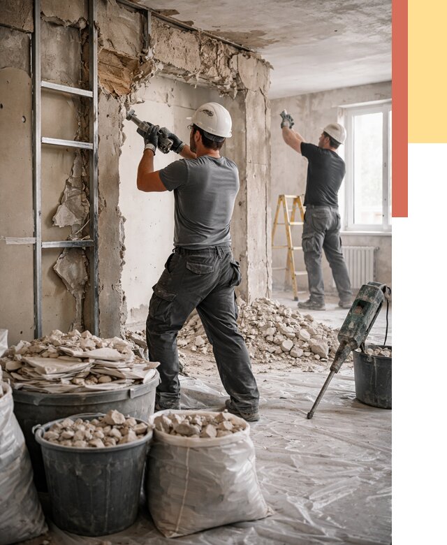 Демонтажные работы в Владикавказе от 2783 руб. — услуги и цена под ключ | ОТДЕЛОЧНИК-Вкз