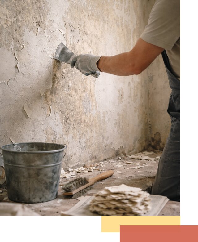 Удаление старой краски со стен в Владикавказе качественно и быстро