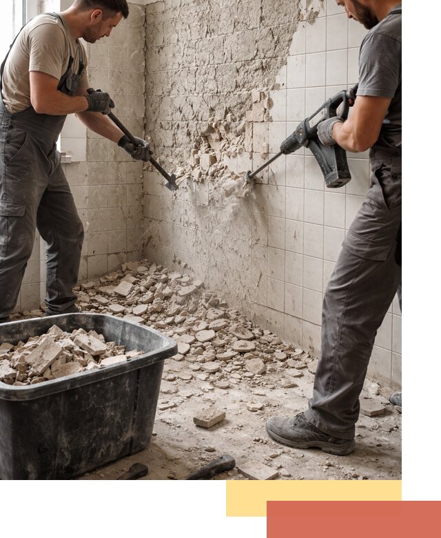 Демонтаж плитки со стен в Владикавказе быстро и аккуратно