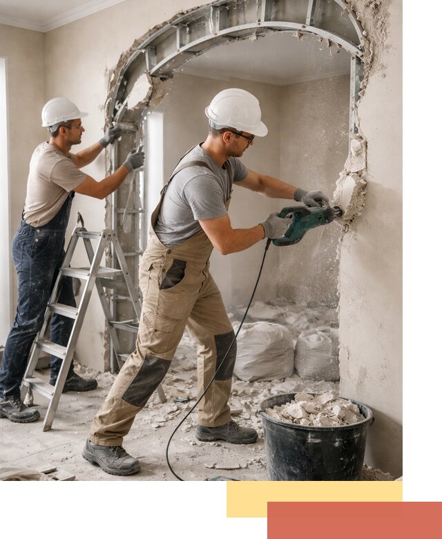 Демонтаж гипсокартонной арки в Владикавказе быстро и аккуратно