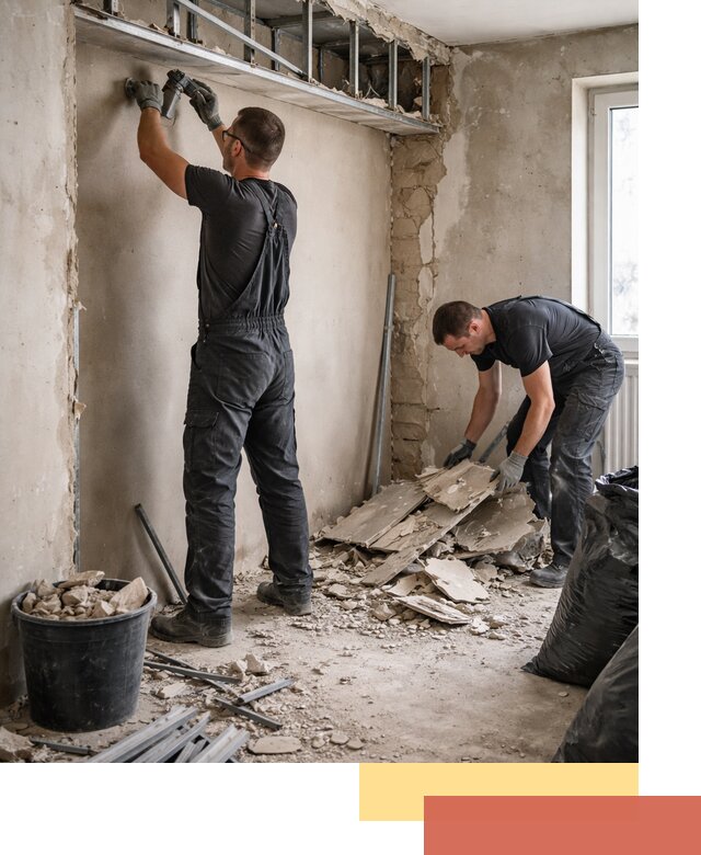 Демонтаж короба из гипсокартона в Владикавказе быстро и аккуратно