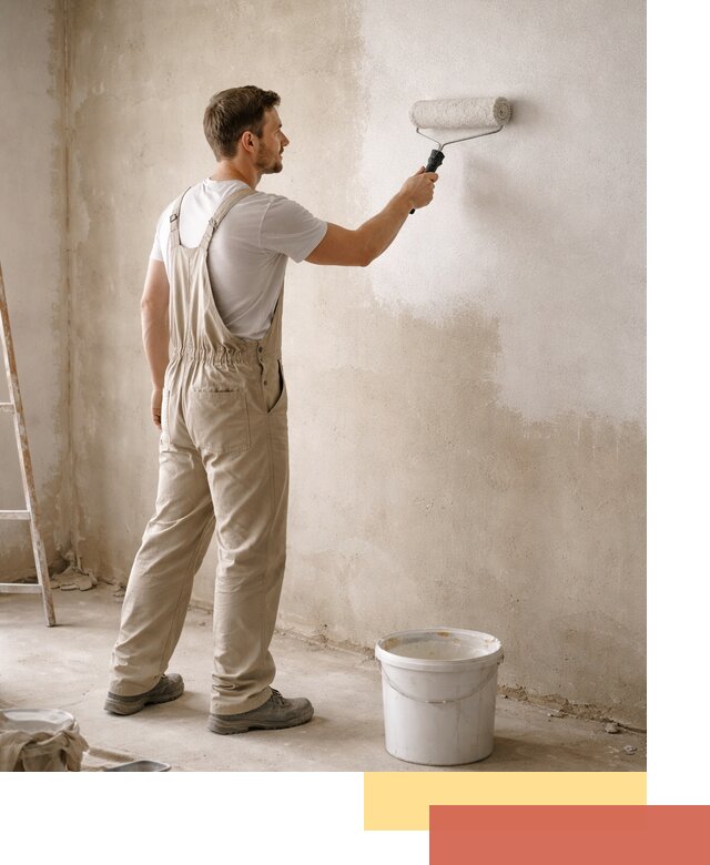 Грунтовка стен под отделку в Владикавказе профессиональным раствором