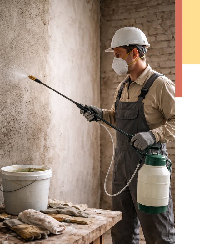 Антисептическая обработка стен в Владикавказе от 1237 руб. — быстро и недорого | ОТДЕЛОЧНИК-Вкз