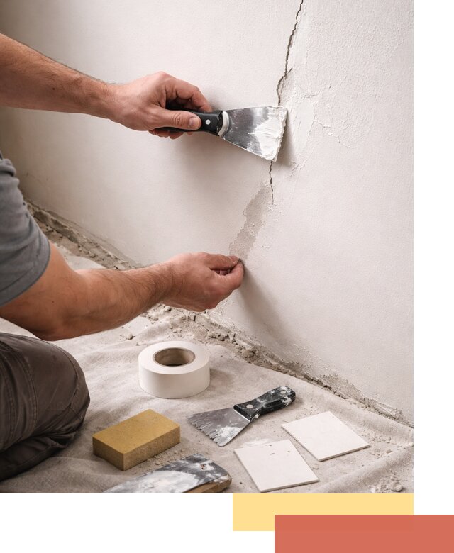 Заделка трещин и сколов в стенах и потолках в Владикавказе