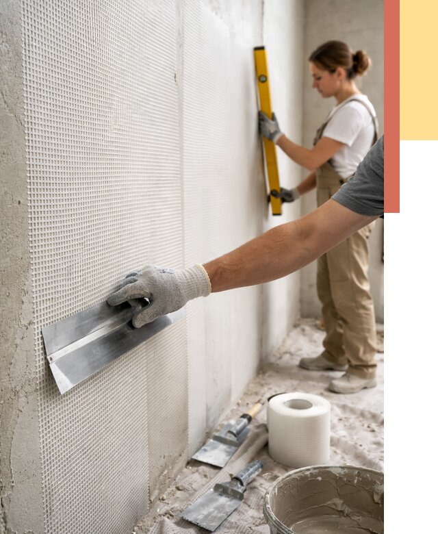 Армирование стен стеклосеткой в Владикавказе от 3299 руб. под ключ | ОТДЕЛОЧНИК-Вкз