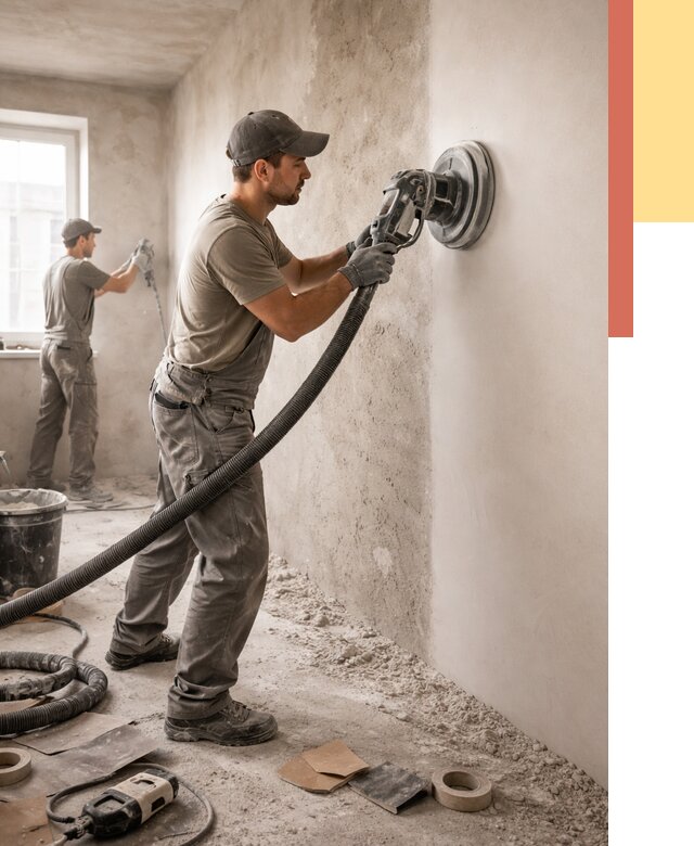 Шлифовка стен в Владикавказе от 1237 руб/м2 — быстро и недорого | ОТДЕЛОЧНИК-Вкз