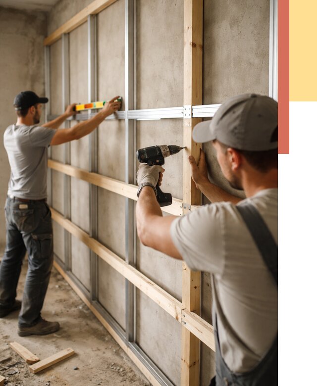 Устройство обрешетки под панели в Владикавказе от 2165 руб. — монтаж под ключ | ОТДЕЛОЧНИК-Вкз