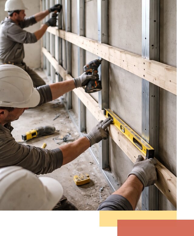 Устройство обрешетки под панели в Владикавказе