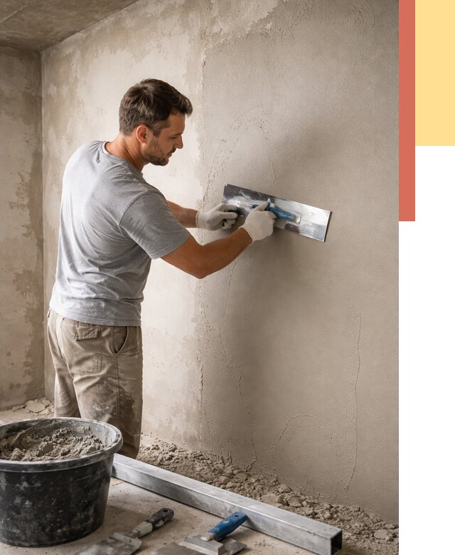 Штукатурка стен без маяков в Владикавказе от 7422 руб/м2 — услуги и цена | ОТДЕЛОЧНИК-Вкз