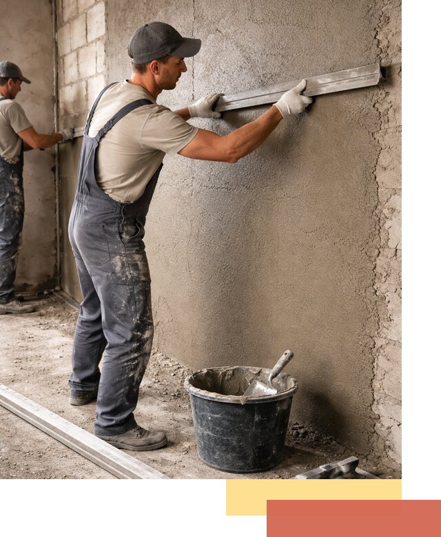 Штукатурка стен цементно-песчаная в Владикавказе профессионально
