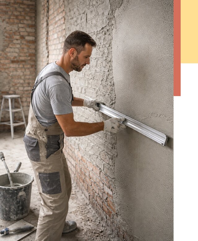 Штукатурка кирпичных стен в Владикавказе от 4639 руб/м2 — быстро и недорого | ОТДЕЛОЧНИК-Вкз