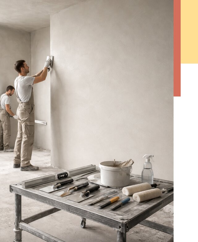 Штукатурка стен под покраску в Владикавказе от 4639 руб./м² — качественно и недорого | ОТДЕЛОЧНИК-Вкз