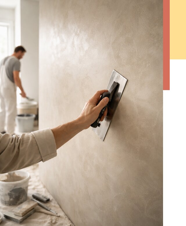 Венецианская штукатурка в Владикавказе от 3608 руб/м² — нанесение стен под ключ | ОТДЕЛОЧНИК-Вкз