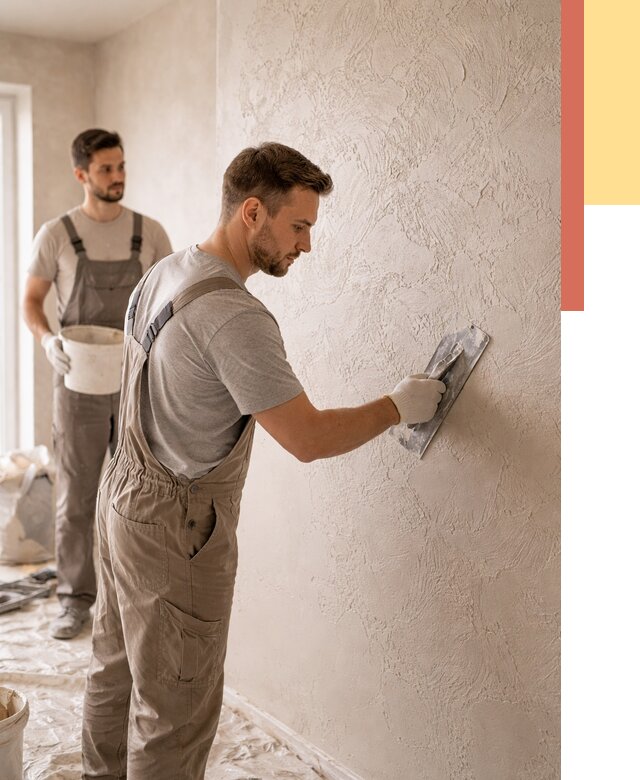 Фактурная штукатурка стен в Владикавказе от 4329 руб./м² — заказать под ключ | ОТДЕЛОЧНИК-Вкз