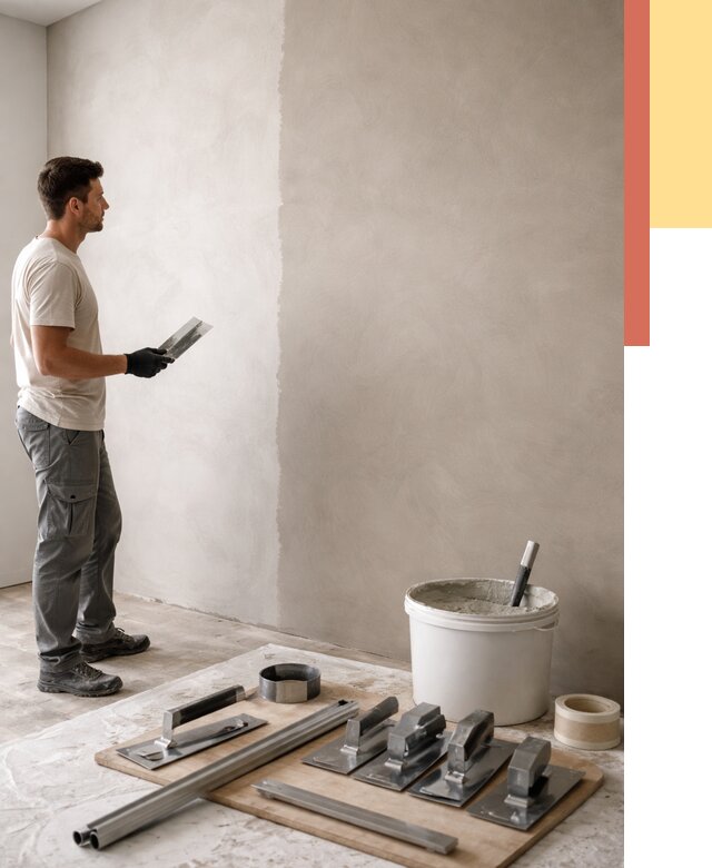 Нанесение микроцемента на стены в Владикавказе от 3299 руб./м2 под ключ | ОТДЕЛОЧНИК-Вкз