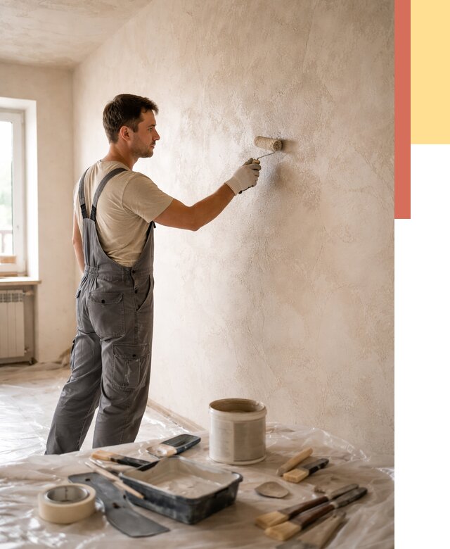 Нанесение лессирующей краски по декоративке в Владикавказе от 1804 руб. | ОТДЕЛОЧНИК-Вкз