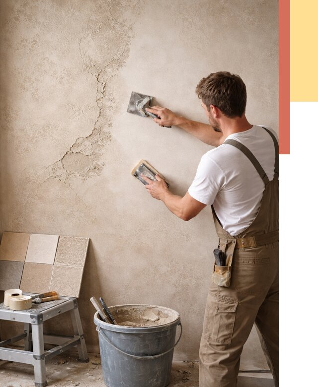 Ремонт декоративной штукатурки в Владикавказе от 4639 руб. под ключ | ОТДЕЛОЧНИК-Вкз