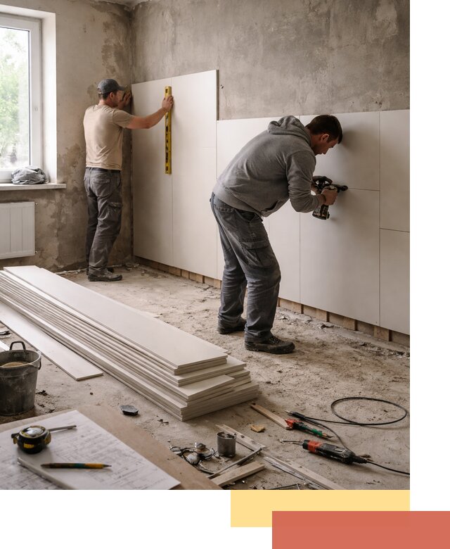 Монтаж ПВХ панелей на стены в Владикавказе качественно и быстро