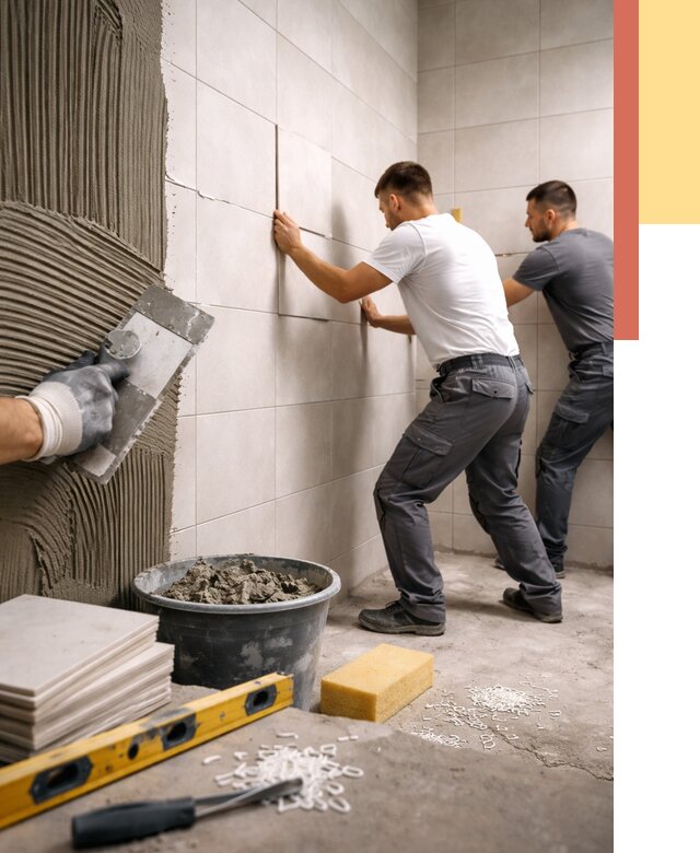 Укладка плитки на стены в Владикавказе от 876 руб. — качественно и недорого | ОТДЕЛОЧНИК-Вкз