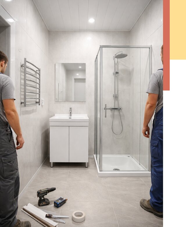 Отделка ванной комнаты панелями ПВХ в Владикавказе от 4639 руб. за м2 | ОТДЕЛОЧНИК-Вкз