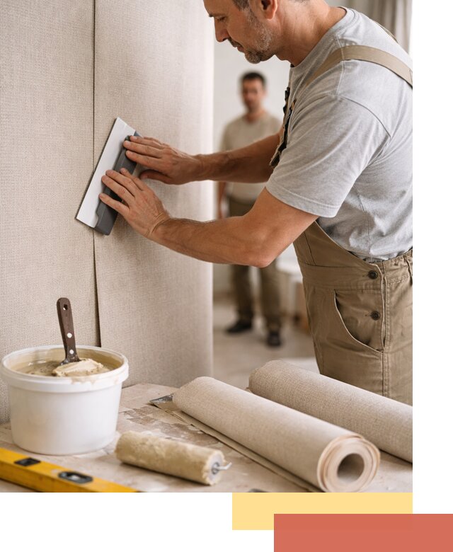 Поклейка текстильных обоев в Владикавказе профессионально и аккуратно