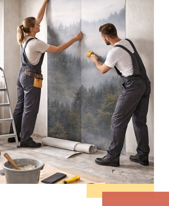 Поклейка фотообоев профессионально в Владикавказе под ключ