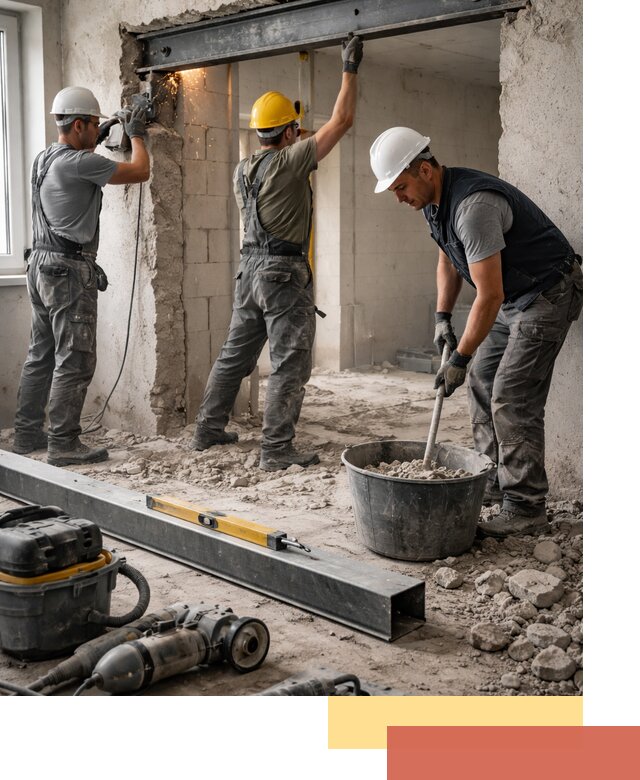 Создание проемов в стенах и несущих конструкциях в Владикавказе