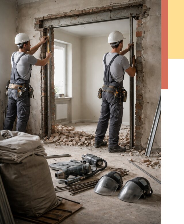 Расширение дверного проема в Владикавказе от 12885 руб. под ключ | ОТДЕЛОЧНИК-Вкз