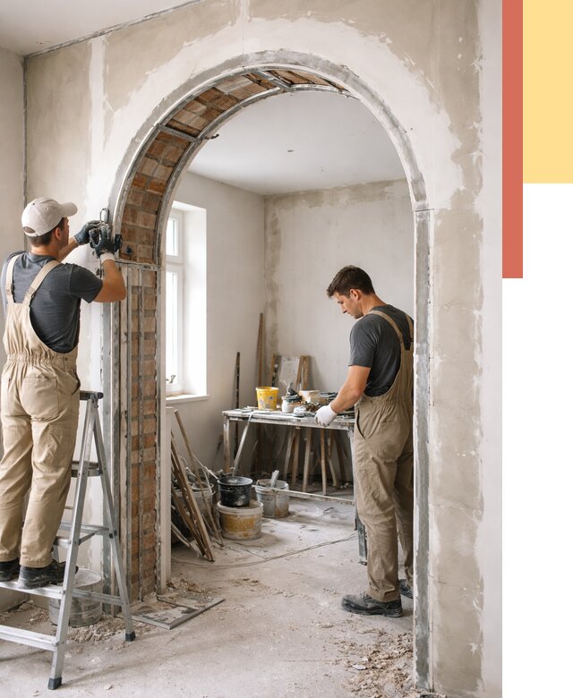 Устройство арочного проема в Владикавказе от 9793 руб. под ключ — быстро и недорого | ОТДЕЛОЧНИК-Вкз