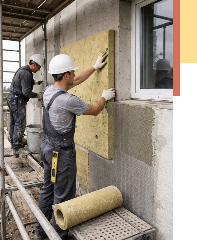 Утепление стен в Владикавказе от 4432 руб. под ключ — быстро и недорого | ОТДЕЛОЧНИК-Вкз