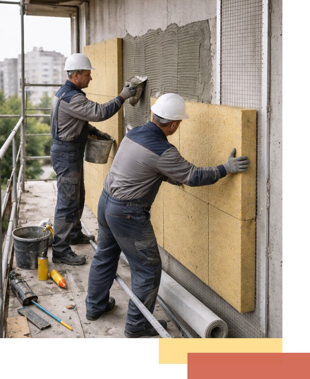 Утепление стен зданий и домов в Владикавказе качественно и надежно