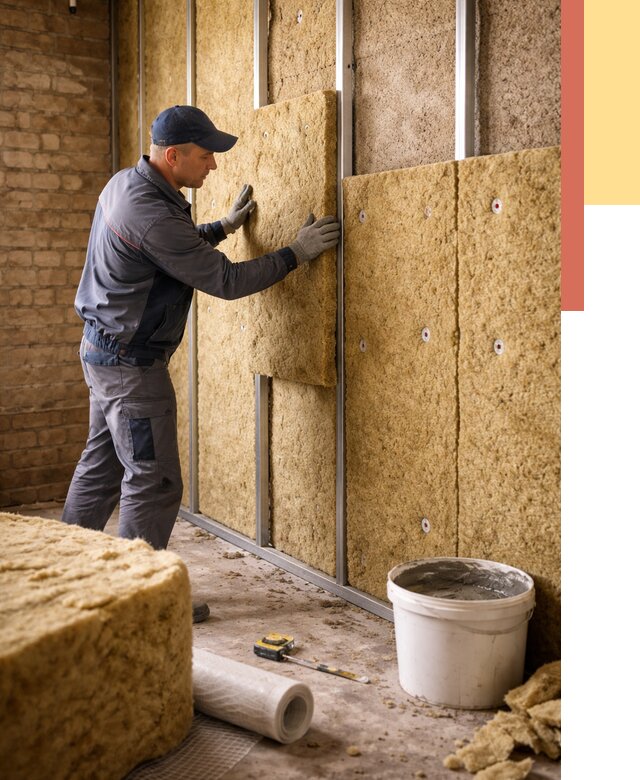 Утепление стен минватой в Владикавказе от 1392 руб./м2 — недорого и быстро | ОТДЕЛОЧНИК-Вкз