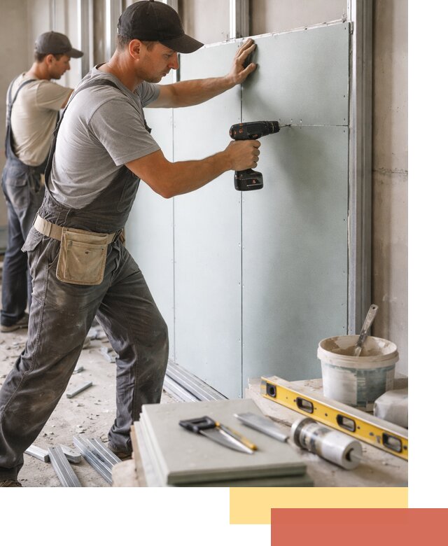 Кладка влагостойких перегородок ПГП в Владикавказе