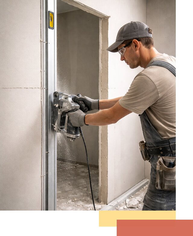 Устройство дверного проема в перегородке в Владикавказе