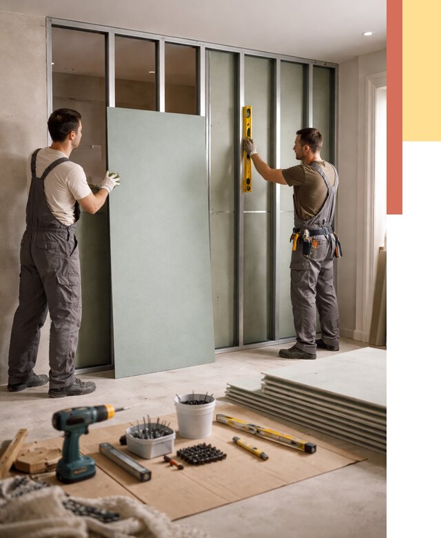 Перегородка из влагостойкого гипсокартона в Владикавказе от 4948 руб. — монтаж под ключ | ОТДЕЛОЧНИК-Вкз