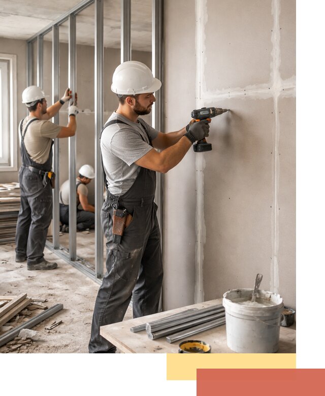 Перегородки из огнестойкого гипсокартона в Владикавказе под ключ