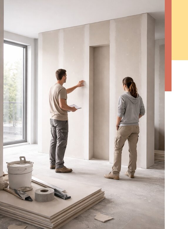 Зонирующая перегородка из гипсокартона в Владикавказе от 2886 руб. под ключ | ОТДЕЛОЧНИК-Вкз