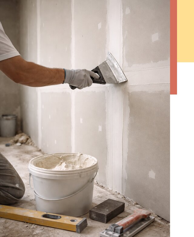 Шпаклевка перегородок из гипсокартона в Владикавказе от 2577 руб. — услуги ОТДЕЛОЧНИК-Вкз