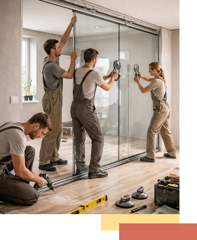 Изготовление стеклянных перегородок на заказ в Владикавказе