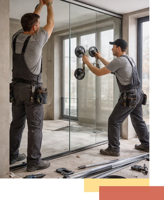 Цельностеклянные перегородки под ключ в Владикавказе