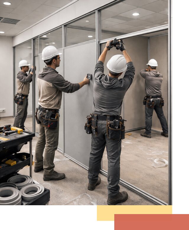 Мобильные офисные перегородки под ключ в Владикавказе