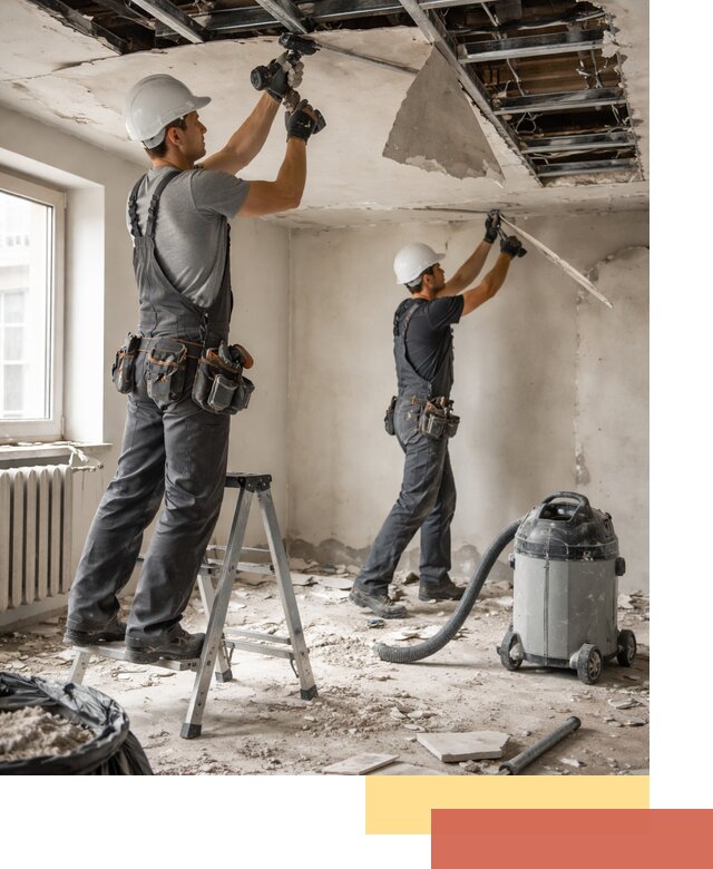 Демонтаж гипсокартонного потолка в Владикавказе быстро и аккуратно