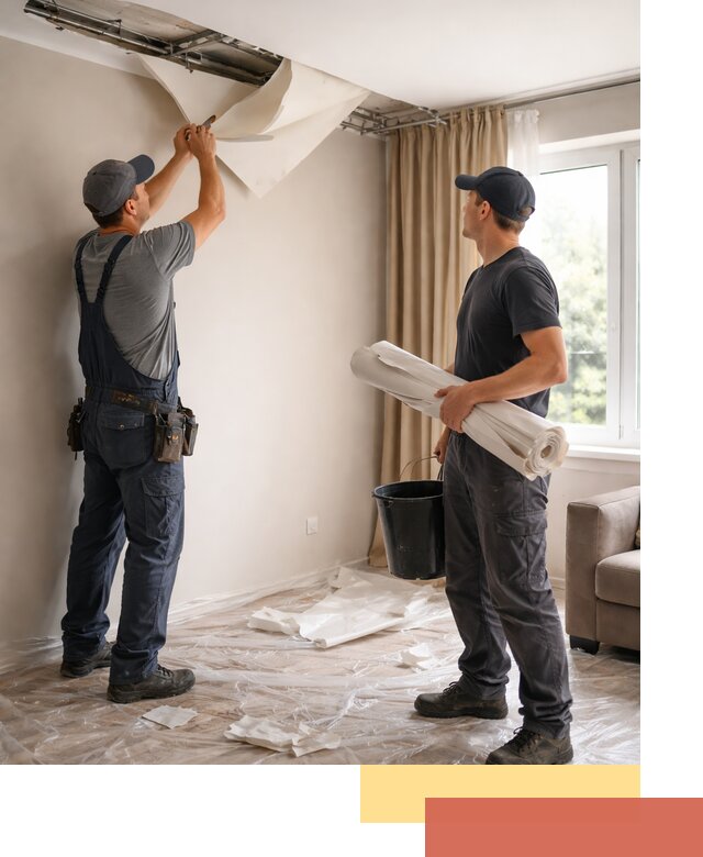 Демонтаж натяжного потолка в Владикавказе быстро и аккуратно