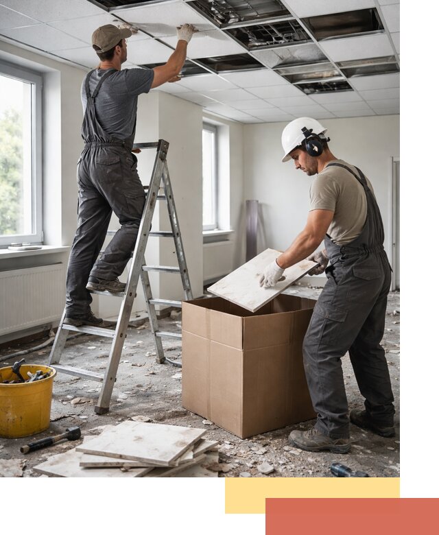 Демонтаж потолочной плитки в Владикавказе быстро и аккуратно