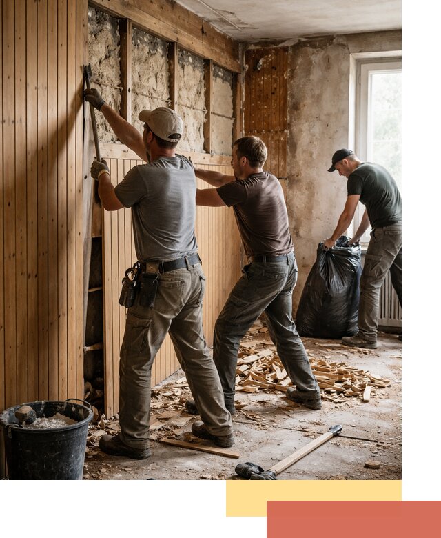 Демонтаж вагонки и вывоз материалов в Владикавказе