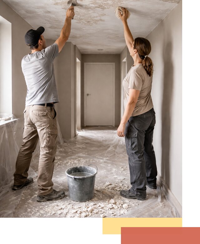 Удаление побелки с потолка в Владикавказе — быстро и аккуратно