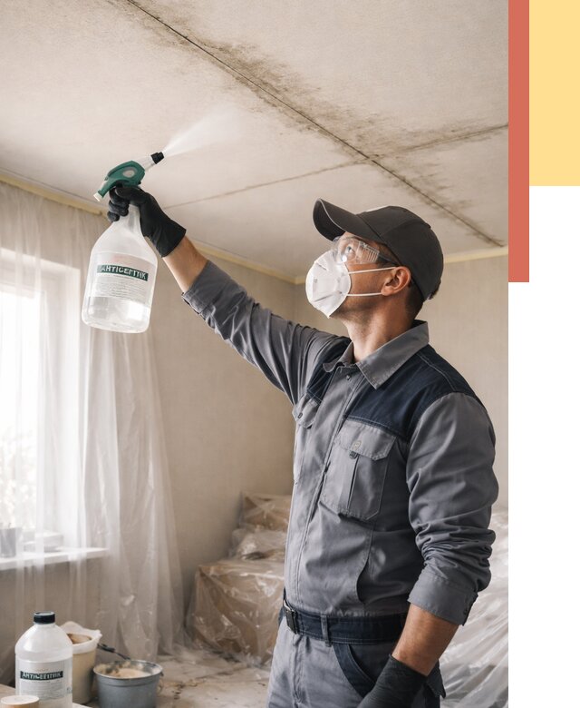 Антисептическая обработка потолка в Владикавказе от 2577 руб. | ОТДЕЛОЧНИК-Вкз