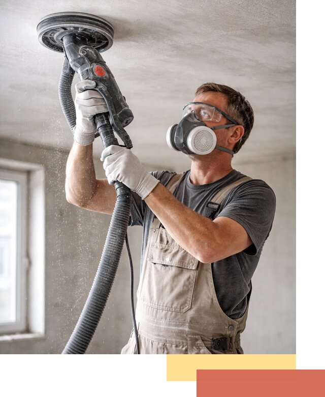 Шлифовка потолка в Владикавказе — качественная подготовка под отделку