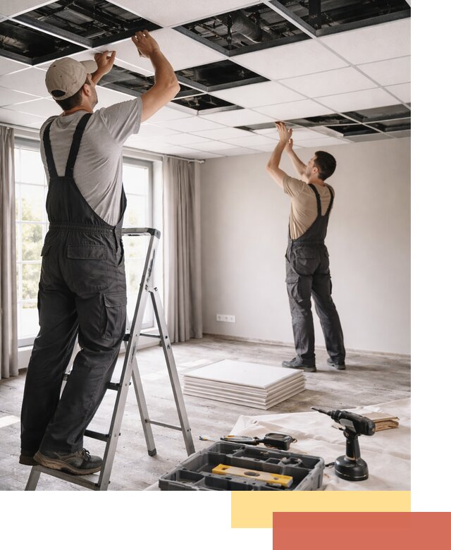 Замена плит подвесного потолка в Владикавказе быстро и качественно