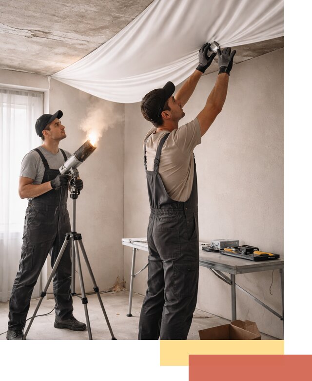 Установка натяжного потолка под ключ в Владикавказе